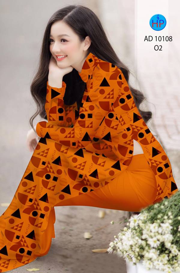 Vải Áo Dài Hoa Văn Kiểu Mới AD 10108