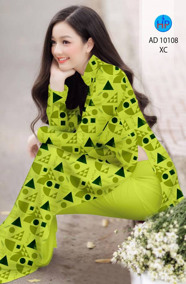 Vải Áo Dài Hoa Văn Kiểu Mới AD 10108
