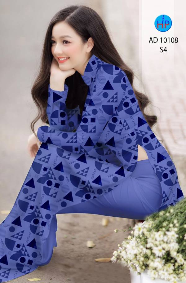 Vải Áo Dài Hoa Văn Kiểu Mới AD 10108