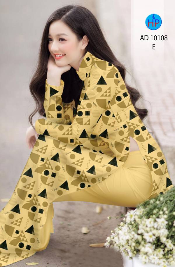 Vải Áo Dài Hoa Văn Kiểu Mới AD 10108