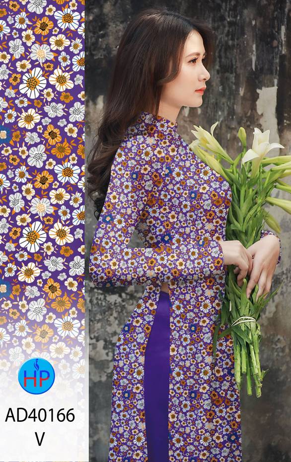 Vải Áo Dài Hoa Nhí Thiết Kế 2021 AD 40166 42 Vải Áo Dài Hoa Nhí Thiết Kế 2021 AD 40166