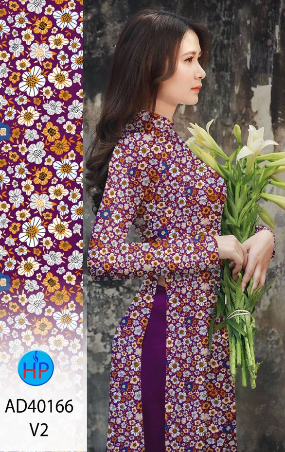 Vải Áo Dài Hoa Nhí Thiết Kế 2021 AD 40166 44 Vải Áo Dài Hoa Nhí Thiết Kế 2021 AD 40166