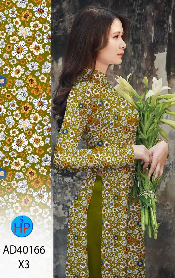 Vải Áo Dài Hoa Nhí Thiết Kế 2021 AD 40166 49 Vải Áo Dài Hoa Nhí Thiết Kế 2021 AD 40166