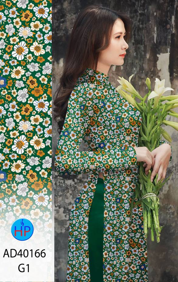 Vải Áo Dài Hoa Nhí Thiết Kế 2021 AD 40166 51 Vải Áo Dài Hoa Nhí Thiết Kế 2021 AD 40166