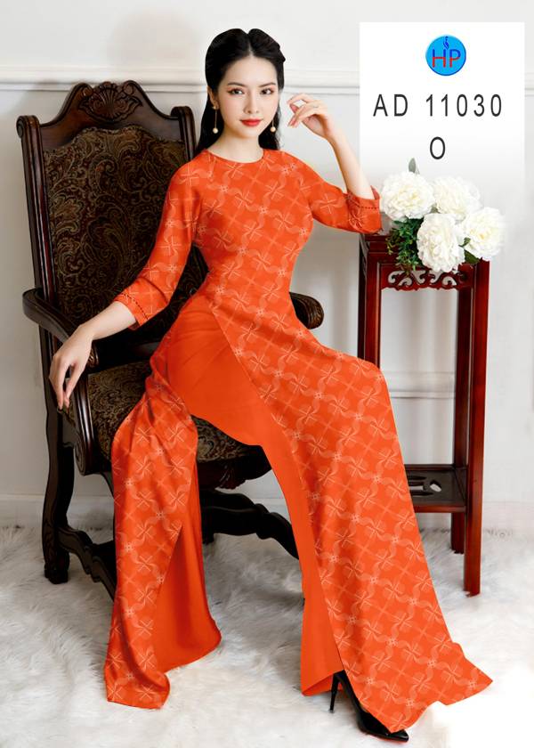 Vải Áo Dài Hoa Văn Mới Ra AD 11030