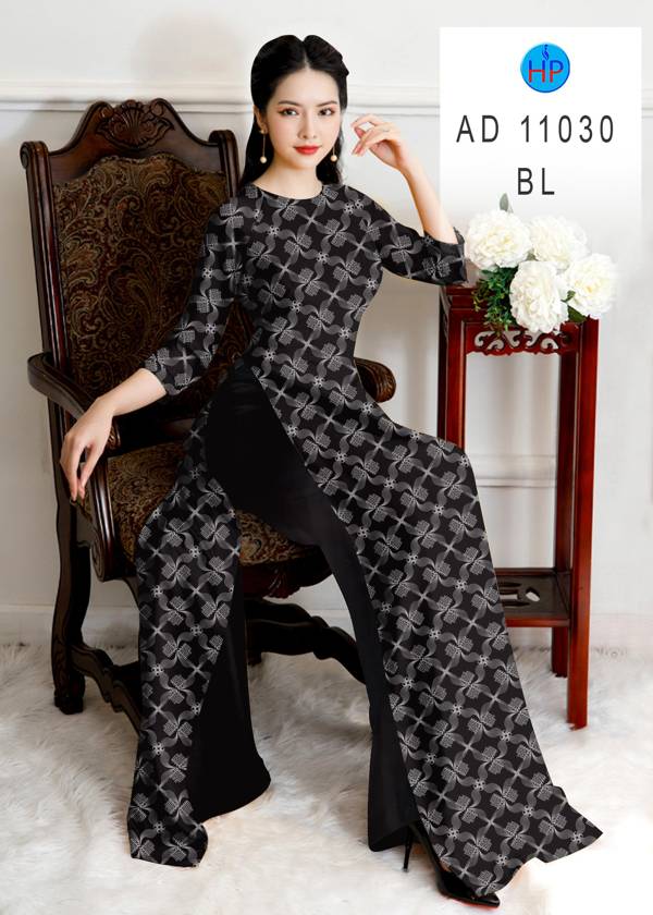 Vải Áo Dài Hoa Văn Mới Ra AD 11030