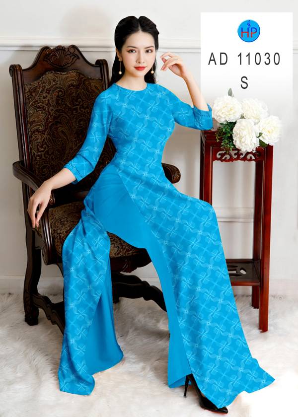 Vải Áo Dài Hoa Văn Mới Ra AD 11030