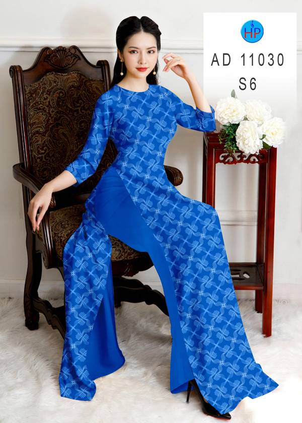 Vải Áo Dài Hoa Văn Mới Ra AD 11030