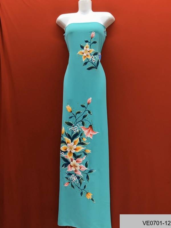 Vải Áo Dài Thái Tuấn Vẽ Hoa Mới Ra AD VE0701_123 6 Vải Áo Dài Thái Tuấn Vẽ Hoa Mới Ra AD VE0701_123