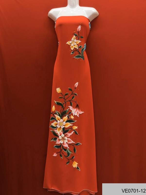 Vải Áo Dài Thái Tuấn Vẽ Hoa Mới Ra AD VE0701_123 7 Vải Áo Dài Thái Tuấn Vẽ Hoa Mới Ra AD VE0701_123