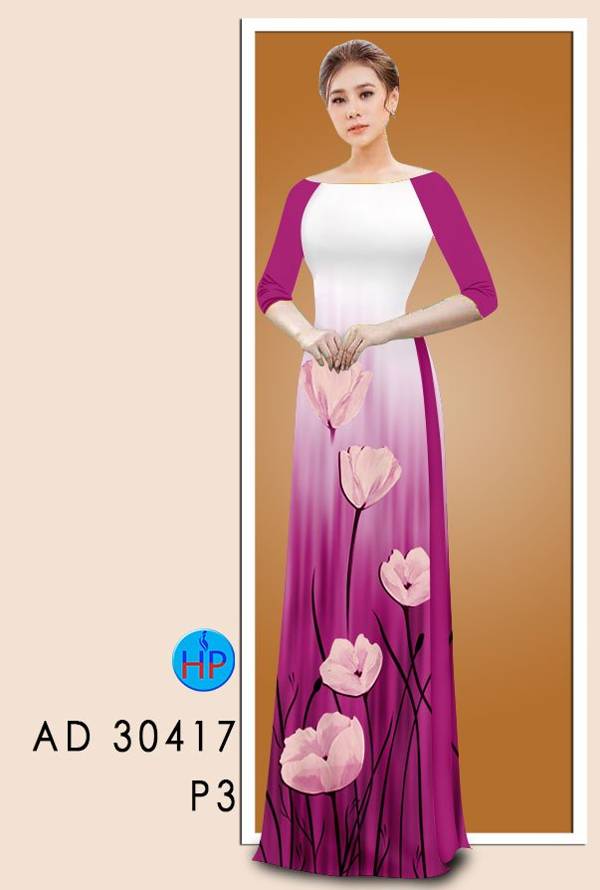 Vải Áo Dài Hoa In 3D Vừa Ra AD 30417 37 Vải Áo Dài Hoa In 3D Vừa Ra  AD 30417