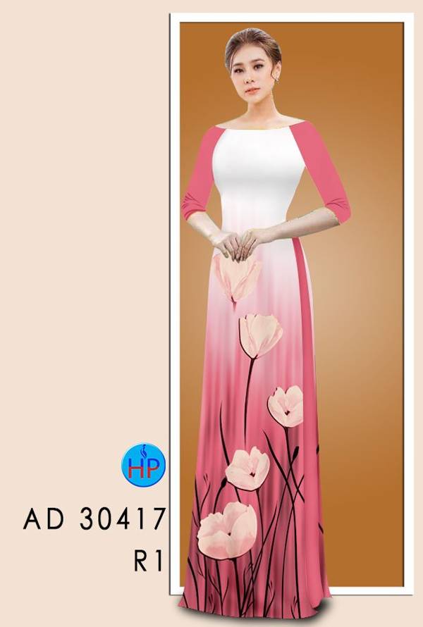 Vải Áo Dài Hoa In 3D Vừa Ra AD 30417 38 Vải Áo Dài Hoa In 3D Vừa Ra  AD 30417