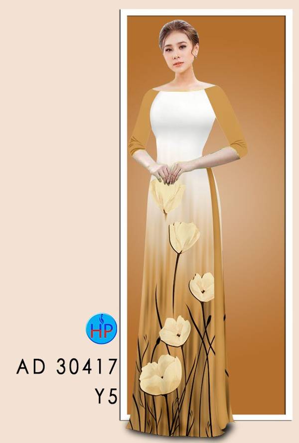 Vải Áo Dài Hoa In 3D Vừa Ra AD 30417 41 Vải Áo Dài Hoa In 3D Vừa Ra  AD 30417