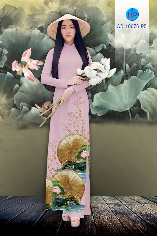Vải Áo Dài Hoa Sen Mới Ra AD 10076 39 Vải Áo Dài Hoa Sen Mới Ra AD 10076