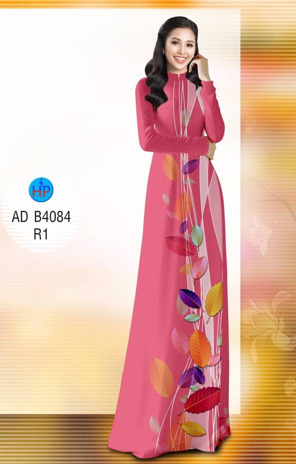 Vải Áo Dài In Hình Lá Độc Đáo AD B4084 37 Vải Áo Dài In Hình Lá Độc Đáo AD B4084