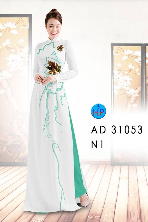 Vải Áo Dài Hình Lá Thiết Kế 2021 AD 31053 47 Vải Áo Dài Hình Lá Thiết Kế 2021 AD 31053