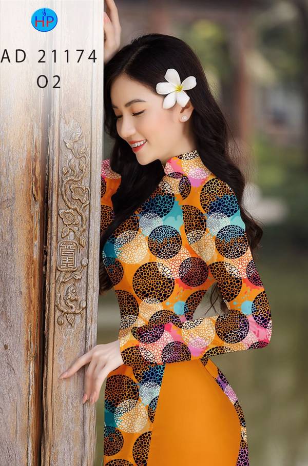 Vải Áo Dài Hoa Đều Kiểu Mới AD 21174