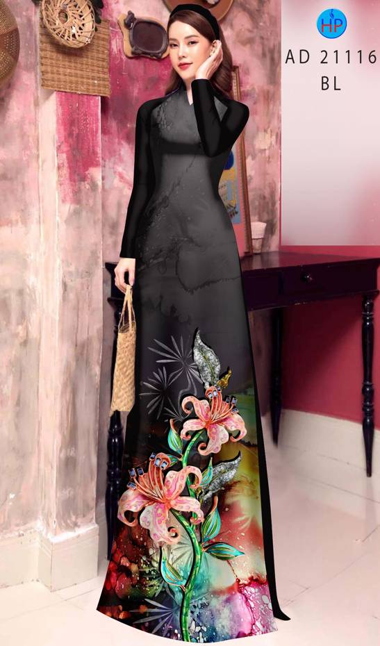 Vải Áo Dài Hoa Ly Thiết Kế 2021 AD 21116 43 Vải Áo Dài Hoa Ly Thiết Kế 2021 AD 21116