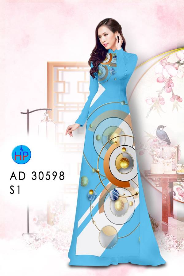 Vải Áo Dài Hoa Văn Vừa Ra  AD 30598