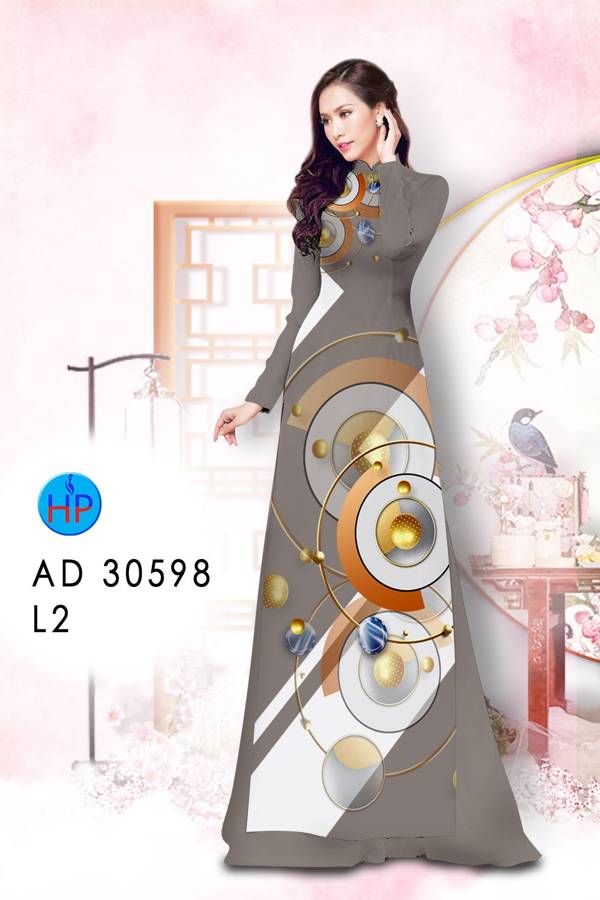 Vải Áo Dài Hoa Văn Vừa Ra  AD 30598