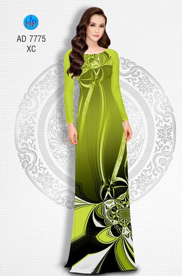 Vải Áo Dài Hoa In 3D Độc Đáo AD 7775 51 Vải Áo Dài Hoa In 3D Độc Đáo AD 7775
