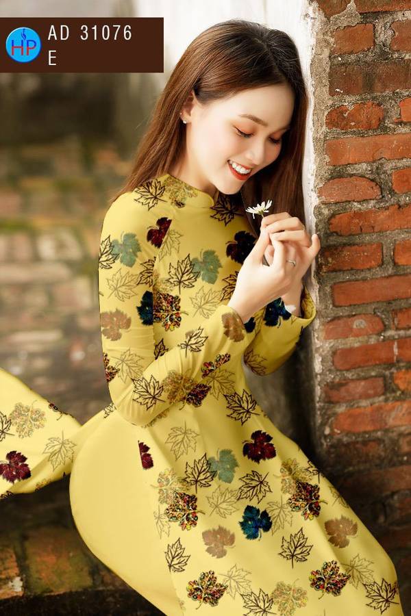 Vải Áo Dài Hoa Đều Thiết Kế 2021 AD 31076