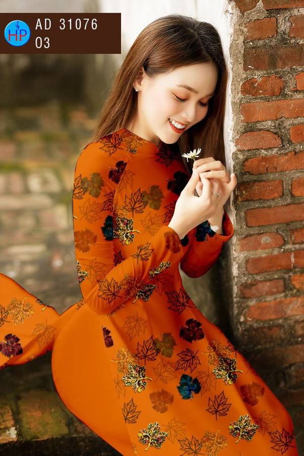 Vải Áo Dài Hoa Đều Thiết Kế 2021 AD 31076