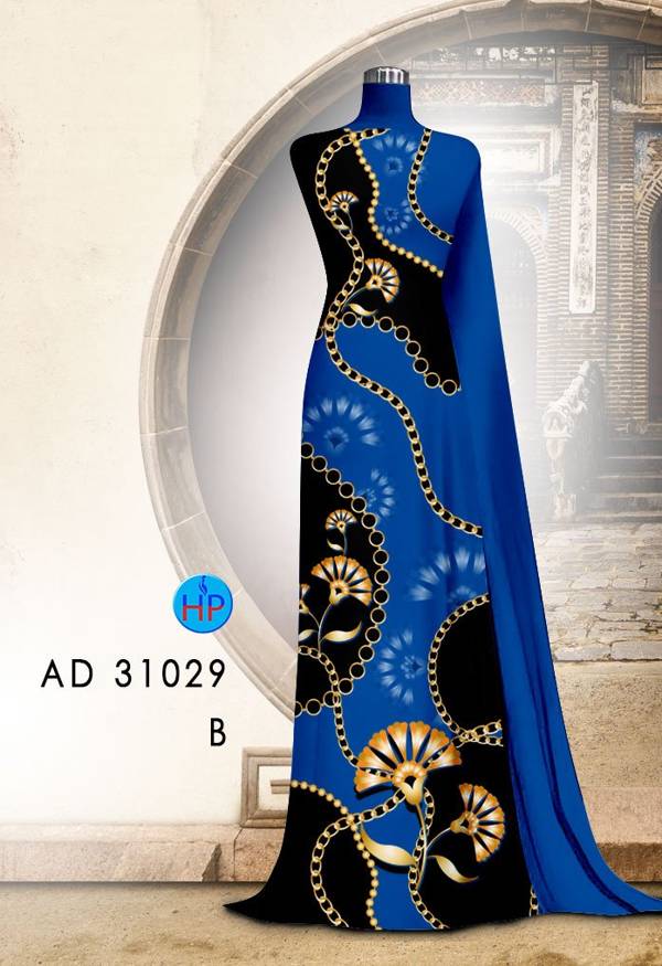 Vải Áo Dài Hoa Văn Mới Ra AD 31029