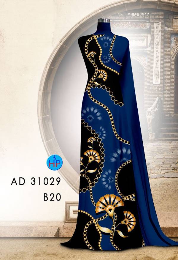 Vải Áo Dài Hoa Văn Mới Ra AD 31029