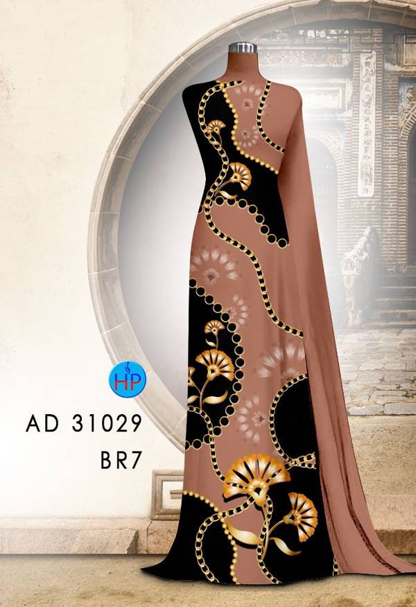 Vải Áo Dài Hoa Văn Mới Ra AD 31029