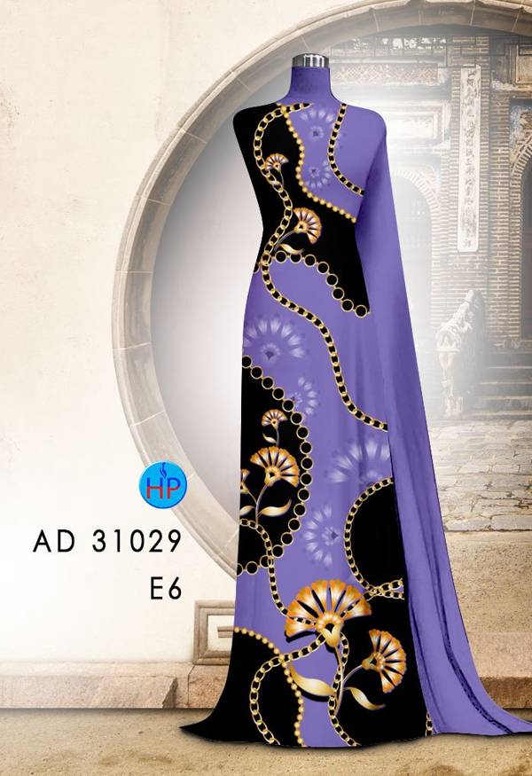 Vải Áo Dài Hoa Văn Mới Ra AD 31029