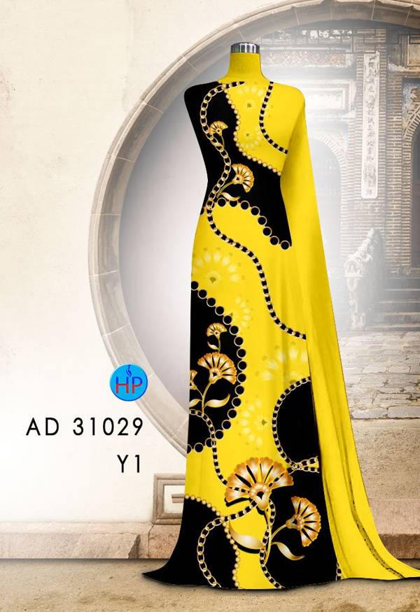 Vải Áo Dài Hoa Văn Mới Ra AD 31029