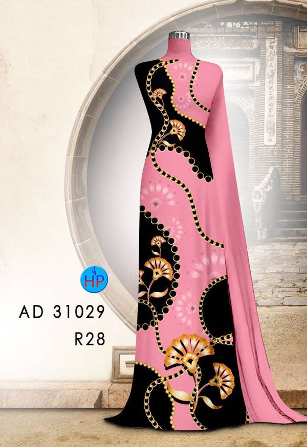 Vải Áo Dài Hoa Văn Mới Ra AD 31029