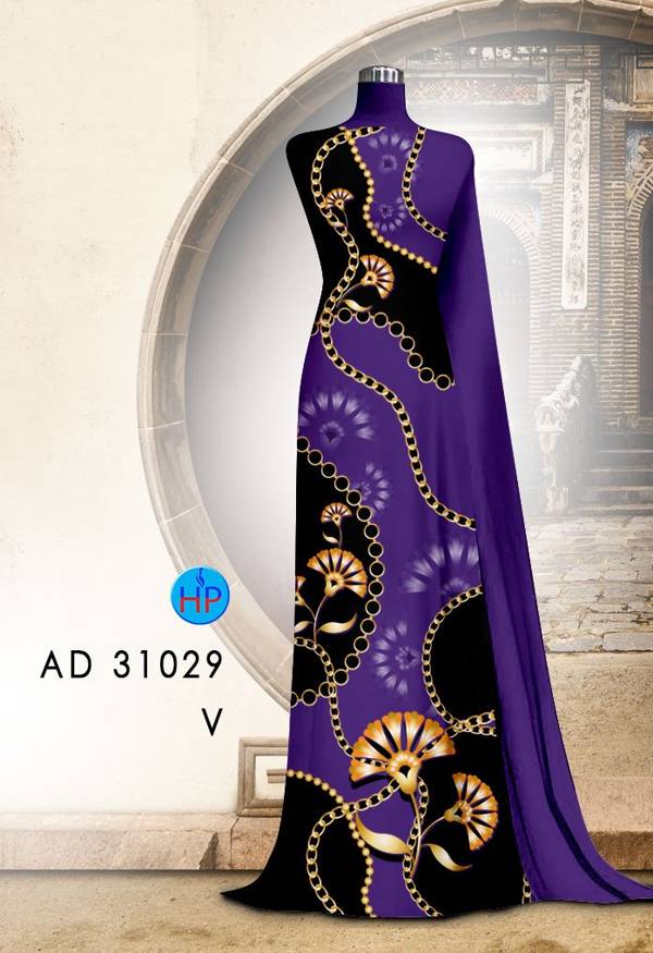 Vải Áo Dài Hoa Văn Mới Ra AD 31029