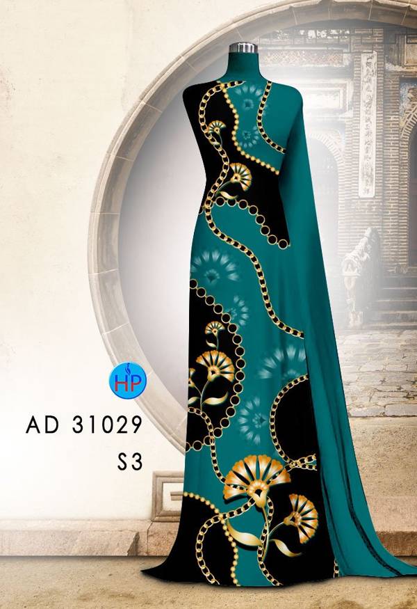 Vải Áo Dài Hoa Văn Mới Ra AD 31029