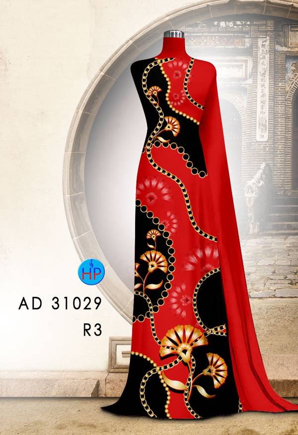 Vải Áo Dài Hoa Văn Mới Ra AD 31029