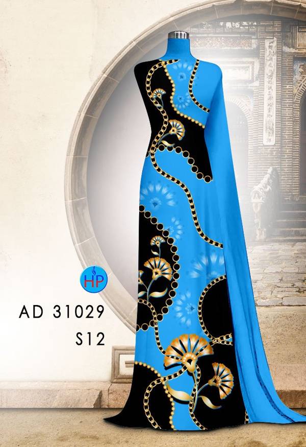 Vải Áo Dài Hoa Văn Mới Ra AD 31029