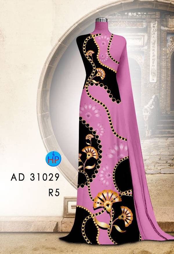 Vải Áo Dài Hoa Văn Mới Ra AD 31029