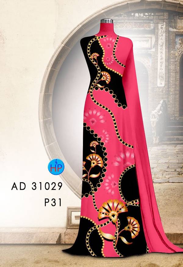 Vải Áo Dài Hoa Văn Mới Ra AD 31029