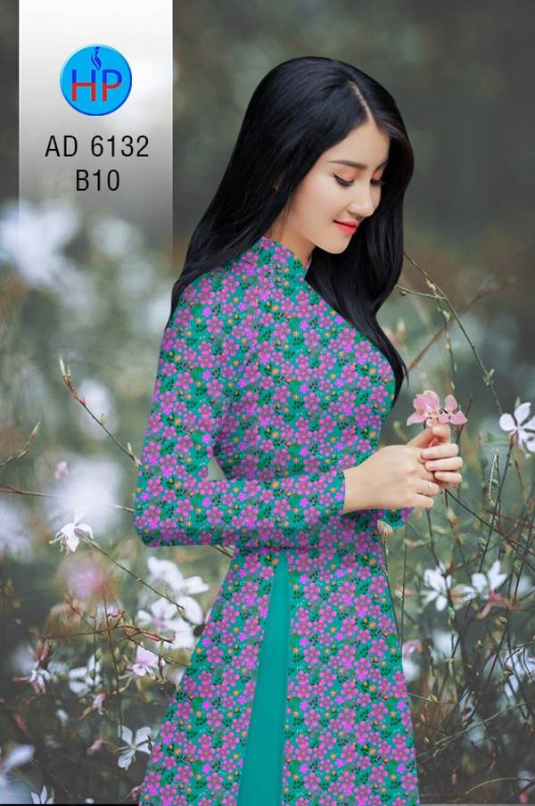 Vải Áo Dài Hoa Nhí Độc Đáo AD 6132 39 Vải Áo Dài Hoa Nhí Độc Đáo AD 6132