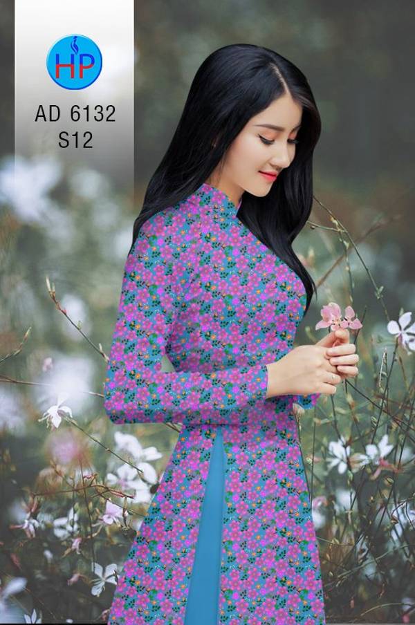 Vải Áo Dài Hoa Nhí Độc Đáo AD 6132 40 Vải Áo Dài Hoa Nhí Độc Đáo AD 6132