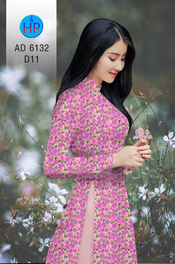 Vải Áo Dài Hoa Nhí Độc Đáo AD 6132 43 Vải Áo Dài Hoa Nhí Độc Đáo AD 6132