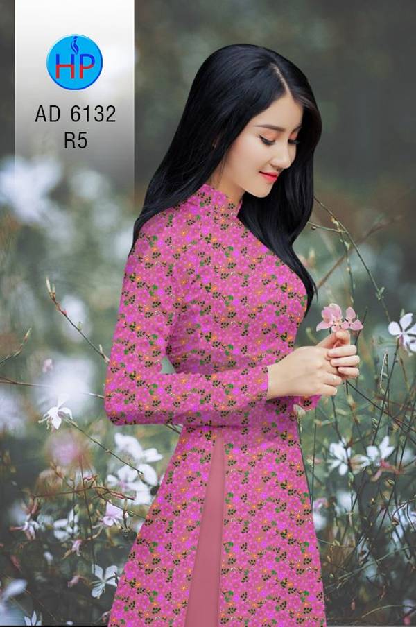 Vải Áo Dài Hoa Nhí Độc Đáo AD 6132 44 Vải Áo Dài Hoa Nhí Độc Đáo AD 6132
