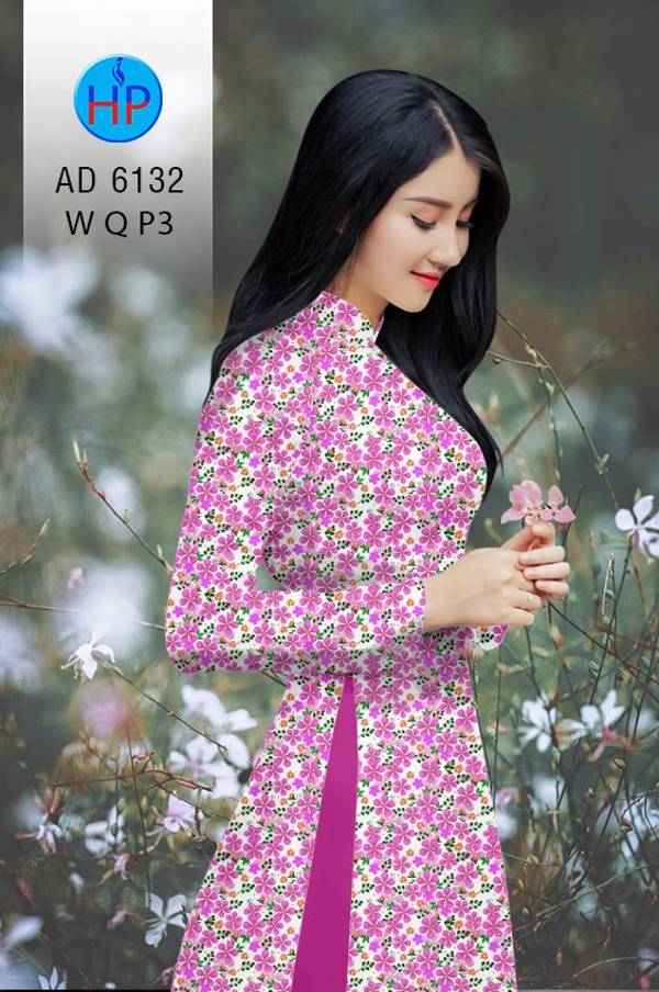 Vải Áo Dài Hoa Nhí Độc Đáo AD 6132 45 Vải Áo Dài Hoa Nhí Độc Đáo AD 6132