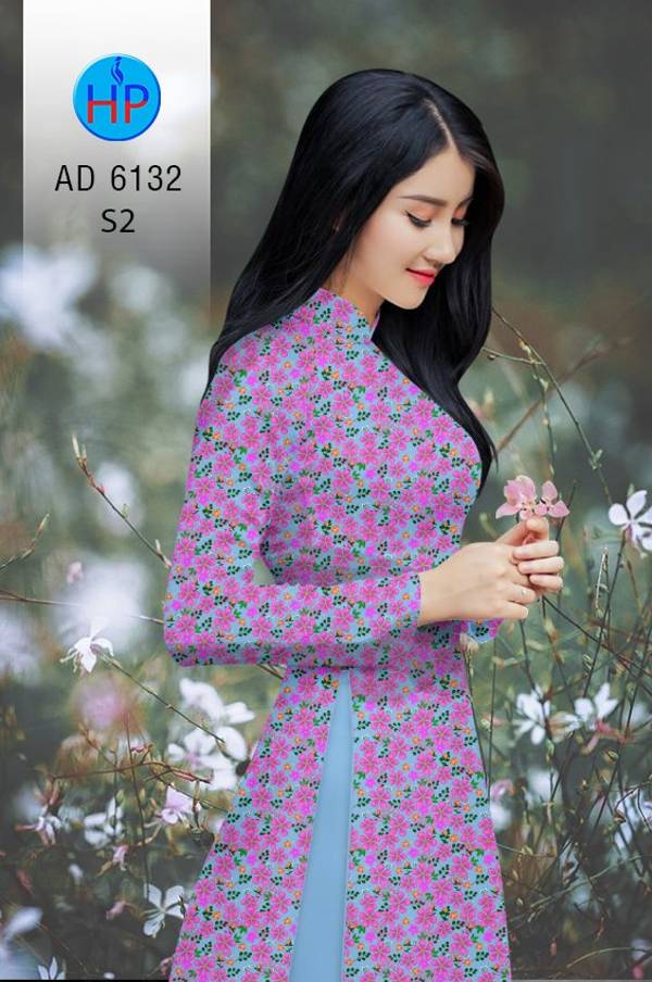 Vải Áo Dài Hoa Nhí Độc Đáo AD 6132 49 Vải Áo Dài Hoa Nhí Độc Đáo AD 6132