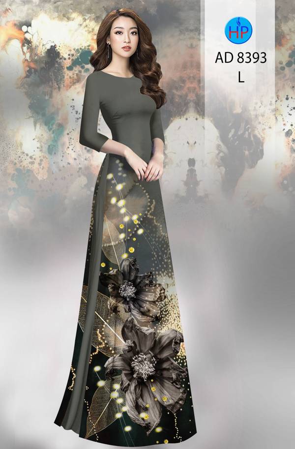 Vải Áo Dài Hoa Cúc Thiết Kế 2021 AD 8393 41 Vải Áo Dài Hoa Cúc Thiết Kế 2021 AD 8393