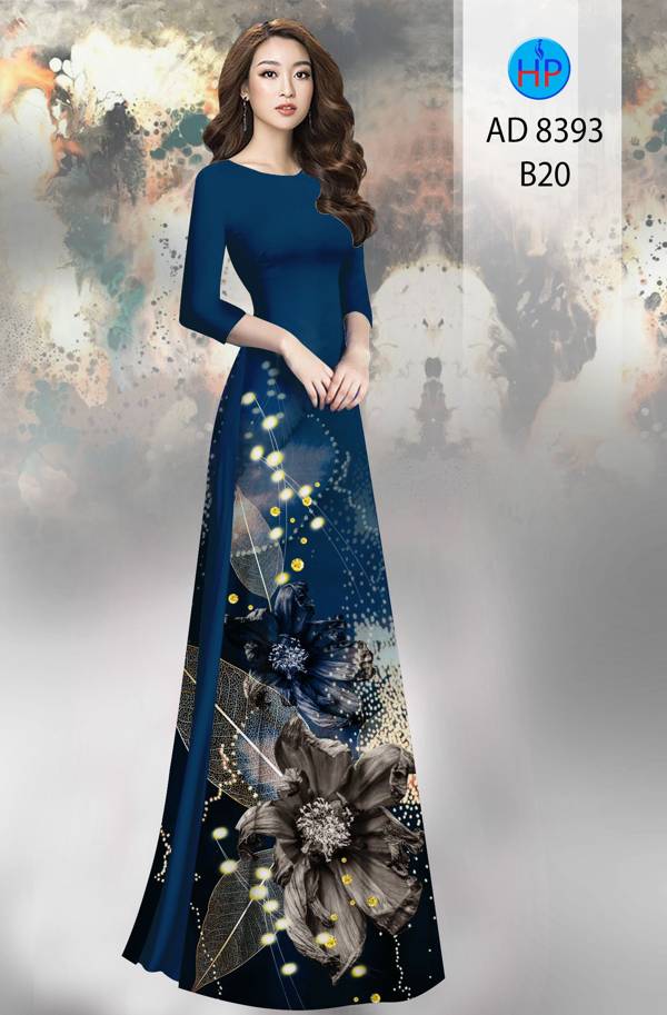 Vải Áo Dài Hoa Cúc Thiết Kế 2021 AD 8393 43 Vải Áo Dài Hoa Cúc Thiết Kế 2021 AD 8393