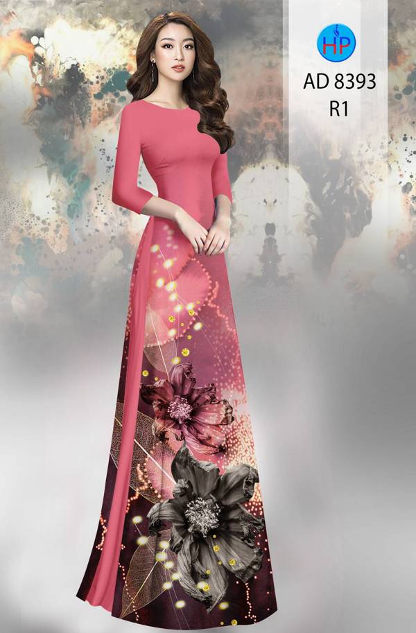 Vải Áo Dài Hoa Cúc Thiết Kế 2021 AD 8393 45 Vải Áo Dài Hoa Cúc Thiết Kế 2021 AD 8393