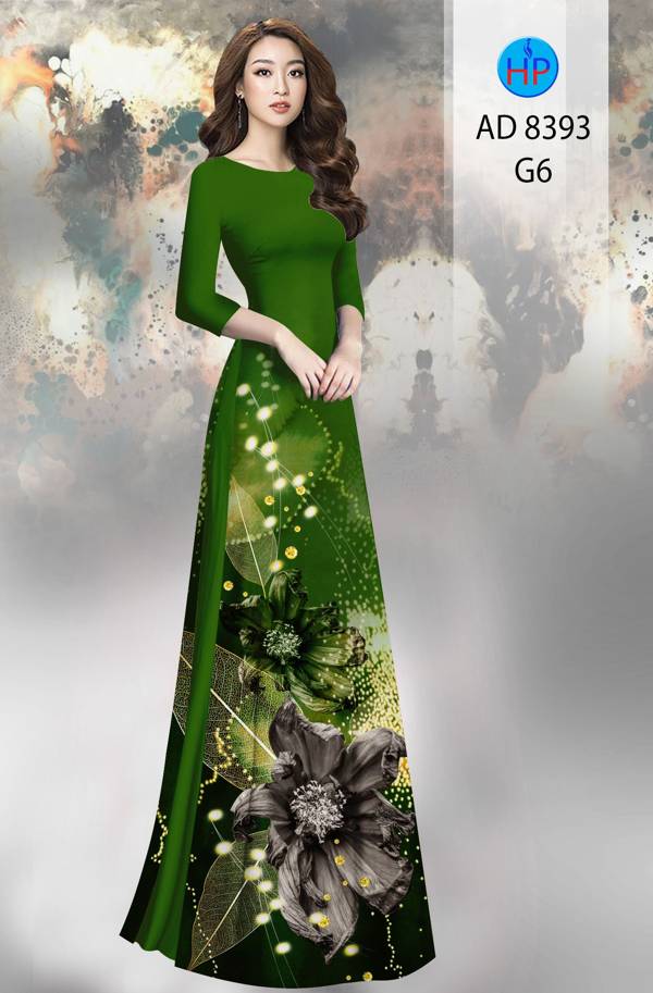 Vải Áo Dài Hoa Cúc Thiết Kế 2021 AD 8393 48 Vải Áo Dài Hoa Cúc Thiết Kế 2021 AD 8393