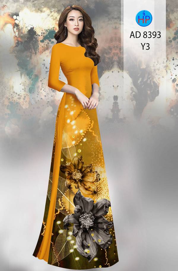 Vải Áo Dài Hoa Cúc Thiết Kế 2021 AD 8393 49 Vải Áo Dài Hoa Cúc Thiết Kế 2021 AD 8393